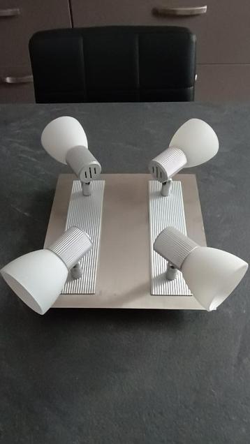 plafonnier carré 4 spots – gris beschikbaar voor biedingen