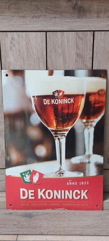 Plaque émaillée de la brasserie De Koninck, Enlèvement ou Envoi, Neuf, Panneau, Plaque ou Plaquette publicitaire, De Koninck