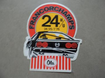 Sticker  Auto Francorchamps 24u ola