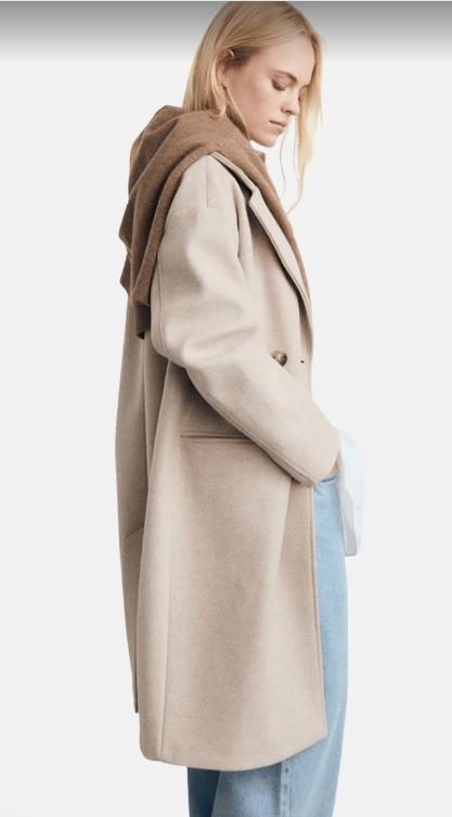 Mooie dames jas X large kleur creme, Kleding | Dames, Jassen | Winter, Zo goed als nieuw, Maat 46/48 (XL) of groter, Beige, Ophalen of Verzenden