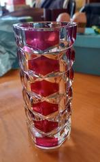 Lot de 2 vases différents en verre travaillé, Ophalen, Gebruikt, Glas