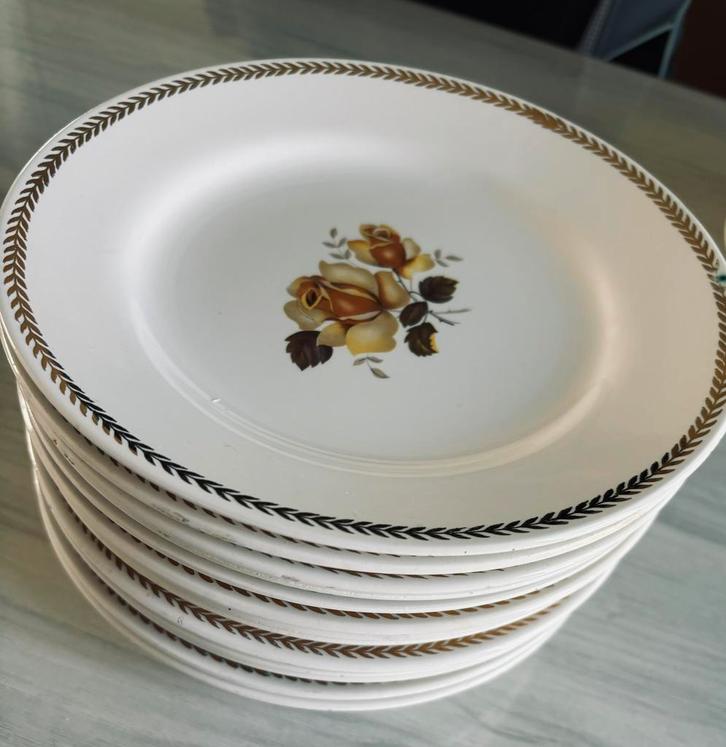 Lot Assiettes anciennes Sarreguemines neuves, Antiek en Kunst, Antiek | Servies los, Ophalen