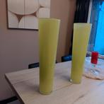 Vazen lime per stuk 10 euro/per 2 stuks  18 euro, Groen, Glas, Zo goed als nieuw, 50 tot 75 cm