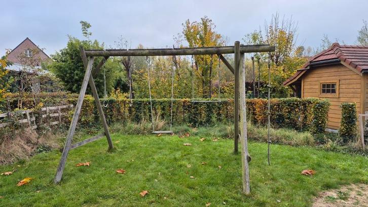 Tuinschommel, Kinderen en Baby's, Speelgoed | Buiten | Speeltoestellen, Gebruikt, Klimtouw, Ophalen