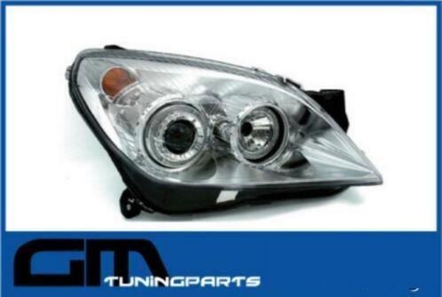 # Angel eyes koplampen opel astra H # chrome uitvoering, Auto-onderdelen, Verlichting, Opel, Nieuw, Ophalen of Verzenden