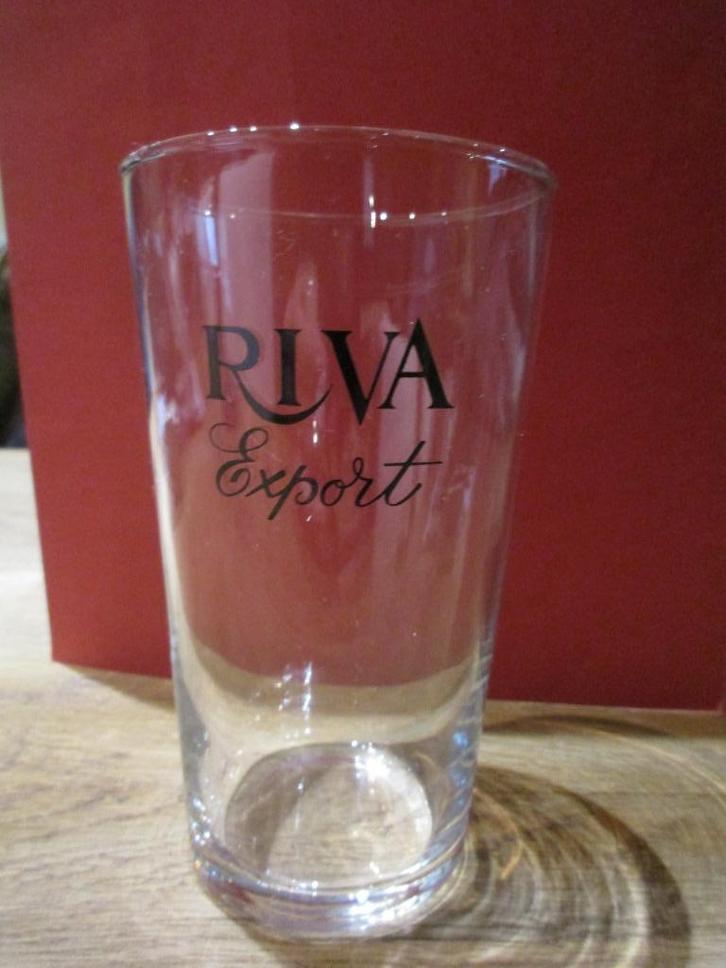 GLAS RIVA EXPORT DENTERGEM, Verzamelen, Biermerken, Zo goed als nieuw, Glas of Glazen, Ophalen of Verzenden