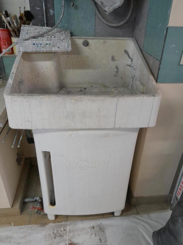 Uitwasbak met bezinkbak (WAMAB), Bricolage & Construction, Matériel de nettoyage, Enlèvement