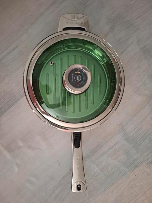 BERGHAUS THERMOCONTROL PAN, Huis en Inrichting, Keuken | Potten en Pannen, Zo goed als nieuw, Kookpan of Snelkookpan, Glas, Inductieplaat