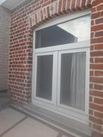 Dubbel PVC raam + bovenlicht, dubbel glas, Kunststof, Gebruikt, Raamkozijn, 150 tot 225 cm