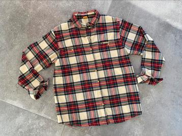 Morley rood geruit hemd houthakkershemd knopen maat 176 / 16 beschikbaar voor biedingen