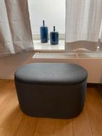 Pouf/rangement gris foncé comme neuf, Enlèvement, Comme neuf