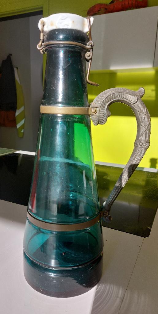 Art Nouveau karaf, Antiek en Kunst, Antiek | Glaswerk en Kristal, Ophalen