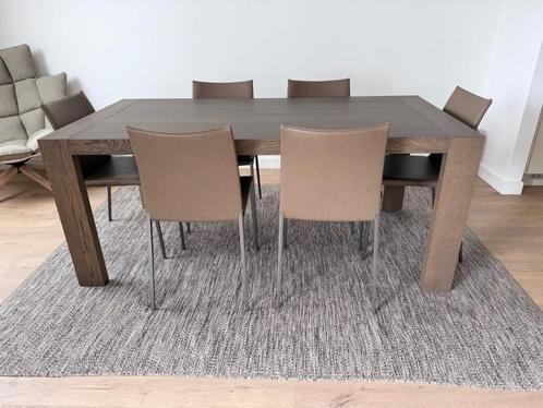 À Saisir : Ensemble Table ARCO & 6 Chaises Zanotta, Huis en Inrichting, Tafels | Eettafels, Zo goed als nieuw, 50 tot 100 cm, 150 tot 200 cm
