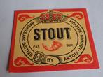 bieretiket Stout Artois leuven, Ophalen of Verzenden, Zo goed als nieuw, Overige typen, Overige merken