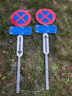 Verkeersborden te huur met voet - verbod stilstaan&parkeren, Doe-het-zelf en Bouw, Ophalen, Gebruikt