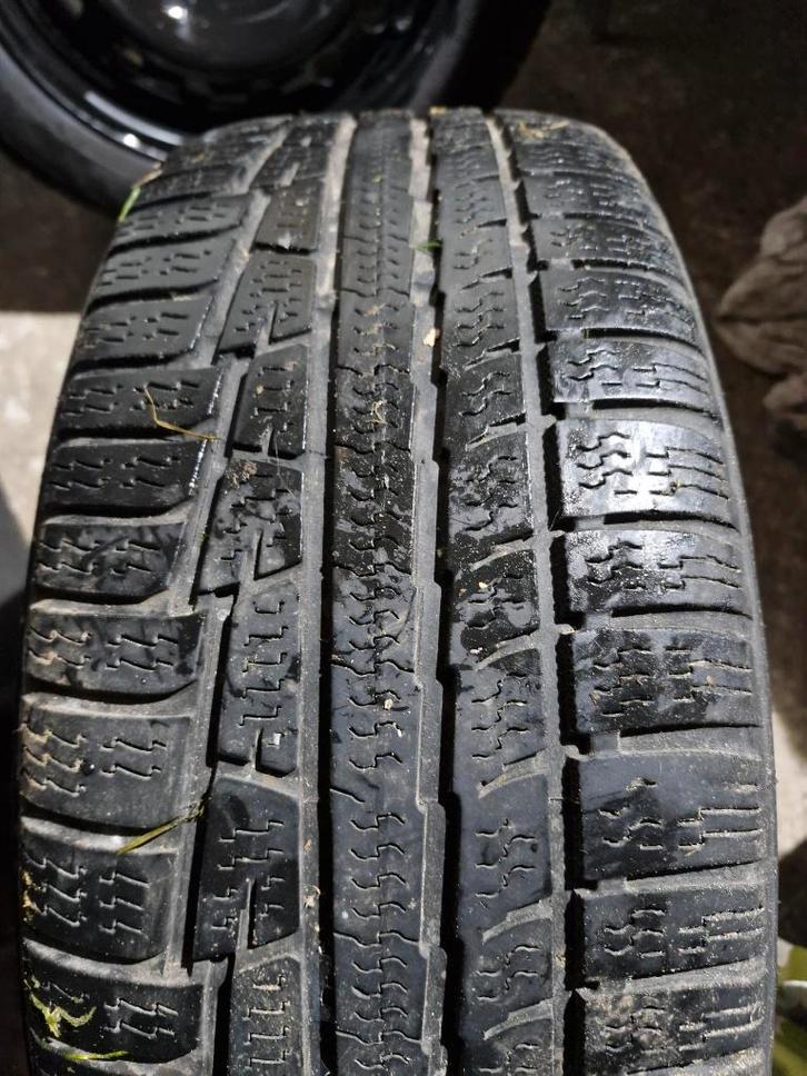 4 winterbanden op velg 205/55 R16 91H, Autos : Pièces & Accessoires, Pneus & Jantes, Pneus et Jantes, Pneus hiver, 16 pouces, 205 mm