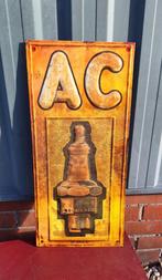 Oud en origineel reclame bord AC Bougies (Albert Champion)., Verzamelen, Ophalen of Verzenden, Gebruikt, Reclamebord