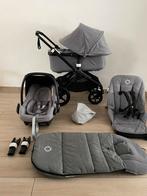 Bugaboo Fox 2 kinderwagen Mélangé/Black 3-in-1 Complete, Kinderen en Baby's, Buggy's, B, Voetenzak, Ophalen of Verzenden, Zo goed als nieuw