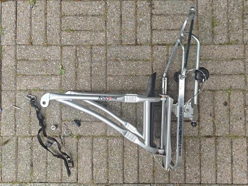 Te koop: Follow Me + kinderfietsje – compleet systeem, Fietsen en Brommers, Fietsaccessoires | Aanhangwagens en Karren, Gebruikt