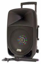PARTY-12LED Mobiele box met Usb, Bt, Fm en Vhf Microfoon, Ophalen of Verzenden, Nieuw