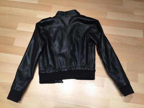 Lederen jas maat 152, Kinderen en Baby's, Kinderkleding | Maat 152, Gebruikt, Jongen of Meisje, Jas, Ophalen of Verzenden