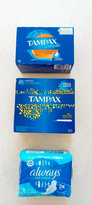 Tampax met Super Plus en Regular applicator  beschikbaar voor biedingen