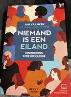 boek niemand is een eiland - inleiding in de sociologie, Boeken, Jan Vranken, Ophalen of Verzenden, Zo goed als nieuw, Overige onderwerpen