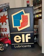 Elf motor olie oude reclame lichtbak, Ophalen, Gebruikt, Lichtbak of (neon) lamp