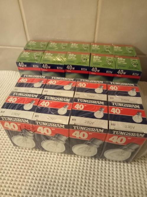 pakket van 8 heldere bolvormige gloeilampen 40W B22, Huis en Inrichting, Lampen | Losse lampen, Nieuw, Gloeilamp, 30 tot 60 watt