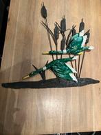 Vintage wanddecoratie in keramiek en smeedijzer, Huis en Inrichting, Ophalen, Gebruikt