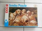 Puzzel 1000 stukjes - Golden Retrievers, Enlèvement, 500 à 1500 pièces, Utilisé, Puzzle