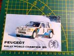 Sticker 1985 Peugeot 205 T16 Rally World Champion, Ophalen of Verzenden