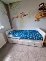 Bedbank HEMNES 80x200 cm 3 lades+2 matrassen, Enfants & Bébés, Chambre d'enfant | Lits, Comme neuf, Enlèvement