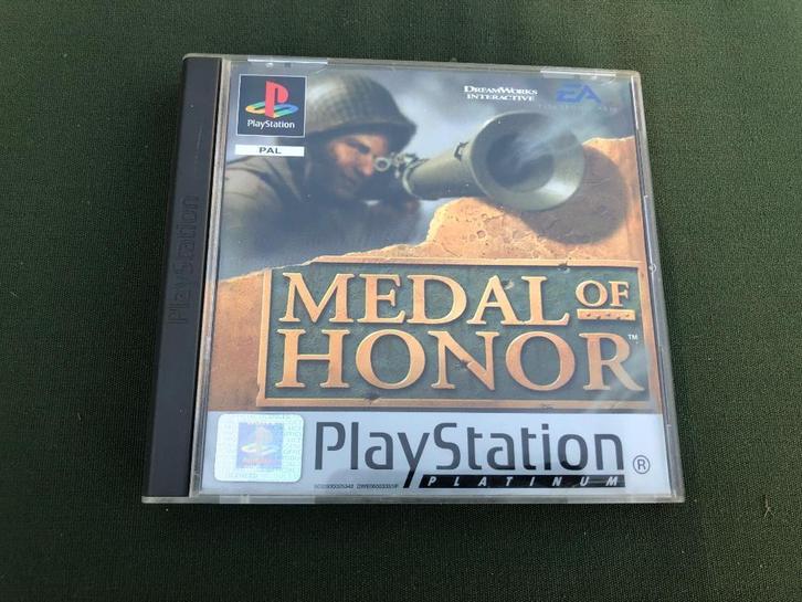 PS Medal of Honor Platinum, Games en Spelcomputers, Games | Sony PlayStation 1, Zo goed als nieuw, Vechten, 1 speler, Vanaf 16 jaar