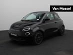 Fiat 500e La Prima 42 kWh | ECC | Navi | LMV | Leder | Panor, Auto's, Fiat, Zwart, 1265 kg, Te koop, Stadsauto