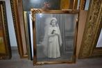 Communiefoto met handtekening, vintage lijst, Ophalen