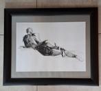 Tekening van een liggend vrouwelijk naakt, Ophalen of Verzenden