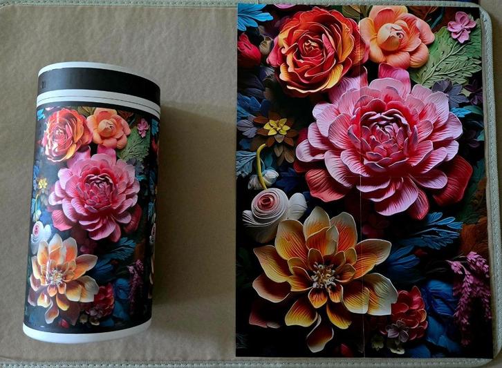 Puzzel Puzzle 1.000 st. “Bloemen”, Hobby en Vrije tijd, Denksport en Puzzels, Zo goed als nieuw, Legpuzzel, 500 t/m 1500 stukjes