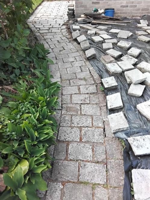 Kasseien Kandla grey, Tuin en Terras, Tegels en Klinkers, Gebruikt, Ophalen
