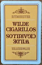 Speelkaart RITMEESTER/WILDE CIGARILLOS, Ophalen of Verzenden, Zo goed als nieuw, Speelkaart(en)