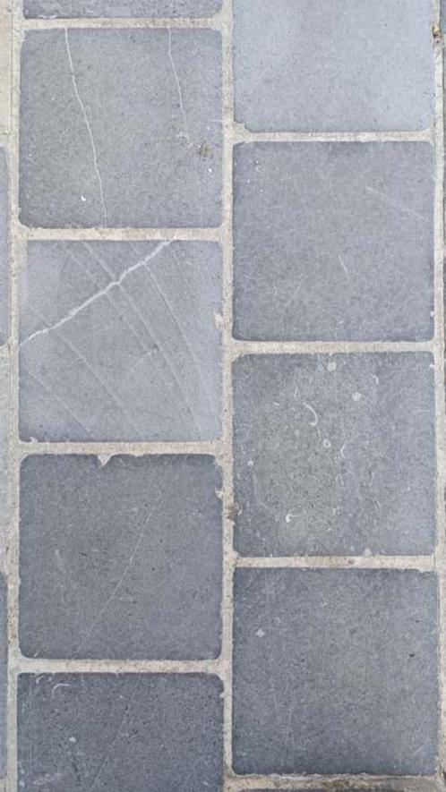 blauwsteen getrommeld 20x20x2cm, Doe-het-zelf en Bouw, Vloerdelen en Plavuizen, Nieuw, Plavuizen, Steen of Klei, 10 m² of meer