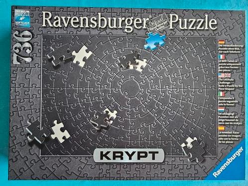 Ravensburger puzzel Krypt, zwart, volledig., Hobby en Vrije tijd, Denksport en Puzzels, Zo goed als nieuw, Ophalen of Verzenden