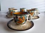 Boch La Louvière koffiekopjes set van 6 - Cor Collection, Ophalen of Verzenden