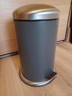 Poubelle métallique grise de 12 litres, Maison & Meubles, Accessoires pour la Maison | Poubelles, Neuf, Moins de 50 cm, 10 à 20 litres