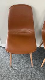 cognackleurige kuipstoelen, Huis en Inrichting, Ophalen, Gebruikt, Overige kleuren, Hout