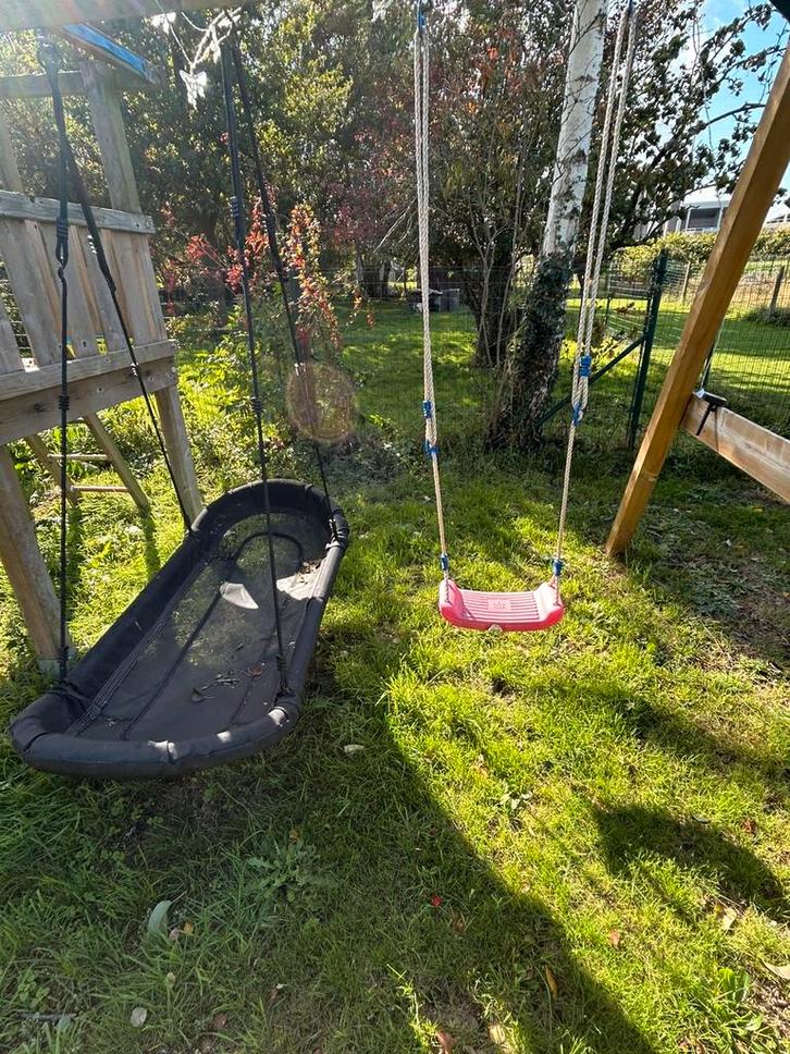 Buiten speeltuin, Kinderen en Baby's, Speelgoed | Buiten | Speeltoestellen, Gebruikt, Glijbaan, Schommel, Ophalen