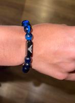 Superbe bracelet en perles bleues., Bijoux, Sacs & Beauté, Bracelets, Bleu, Acier, Avec cristal, Enlèvement ou Envoi