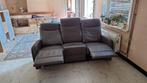 Wegens verhuis lederen 2 en 3 zit met 2 relaxen, Ophalen, Gebruikt, Leer