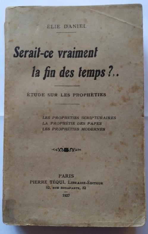 Serait-ce vraiment la fin des temps ?.., Livres, Religion & Théologie, Utilisé, Christianisme | Catholique, Judaïsme, Autres religions