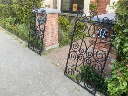 Prachtig antieke smeedijzeren tuinhek // duo 2 stuks, Tuin en Terras, Tuinhekken en Hekwerk, Zo goed als nieuw, Tuinhek, Ophalen